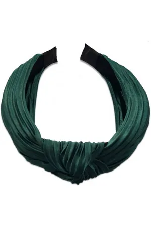 everneed Haarreifen Daniella Plissé - Emerald