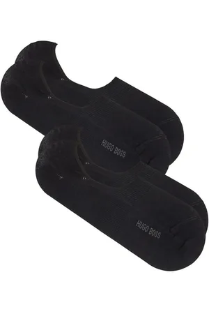 HUGO BOSS Boss 2-pack Shoeliner Finest Soft Cotton Black Size 39-40 2 stk.
