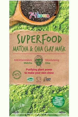 7th Heaven Superfood Matcha & Chia Clay Mask 10 g 1 stk.
