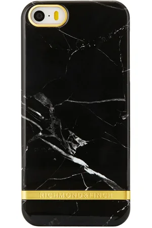 Richmond & Finch Black Marble Glossy - Gold Iphone 5/5s/se Cover