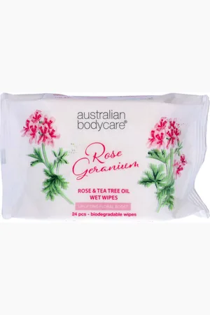 Australian Bodycare Rose & Tea Tree Oil Wet Wipes 24 stk.
