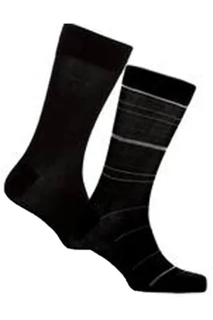 HUGO BOSS Boss strømper str. 43-46 - Multi Stripes 2 stk.