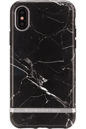 Richmond & Finch Richmond And Finch Black Marble - Silver iPhone X/Xs Cover