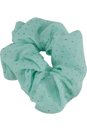 everneed Scrunchie Mint mit goldenen Punkten