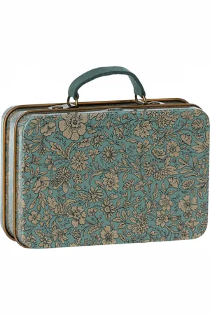 Maileg Metal Suitcase - Blossom-Blue 1 stk.