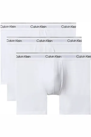 Calvin Klein Boxer Brief Cotton Stretch 3-Pak Hvid Str. L 3 stk.