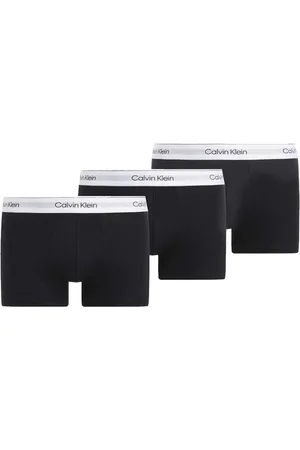 Calvin Klein Cotton Stretch Shorty Trunks 3-Pak Sort Str. L 3 stk.