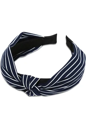 everneed Haarreifen Kara - Streifen Blau