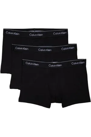 Calvin Klein Extra-Soft Cotton Stretch Shorty Trunks 3-Pak Sort Str. XL 3 stk.