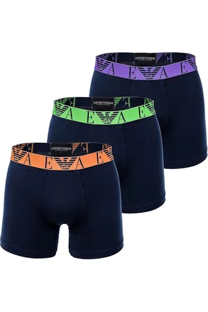 Emporio Armani 3 Pack Stretch Cotton Boxer Black/Multi L