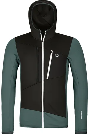 ORTOVOX Herren Fleece Grid Hoodie Jacke