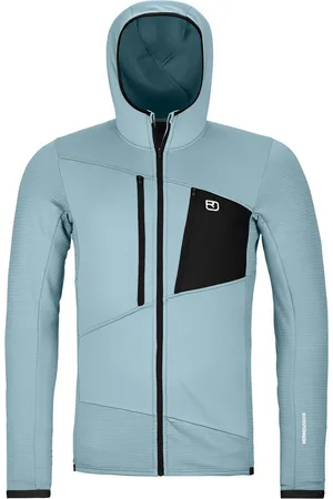 ORTOVOX Herren Fleece Grid Hoodie Jacke