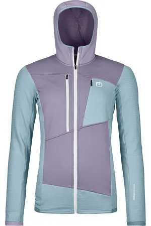 ORTOVOX Damen Fleece Grid Hoodie Jacke
