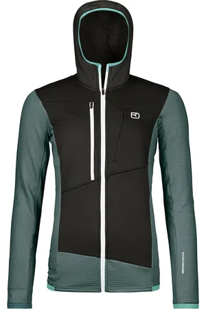 ORTOVOX Damen Fleece Grid Hoodie Jacke