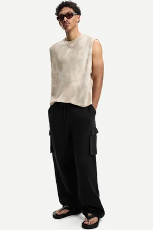 Bershka Cargo-Skaterhose Herren Xs Schwarz