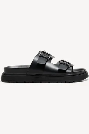 Bershka Sandalen Mit Schnallendetail Herren 39 Schwarz