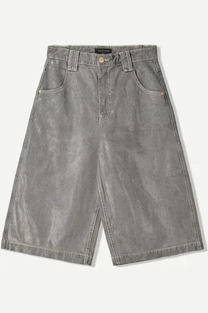 Bershka Bermudas Aus Jeans Denim Damen 32 Dunkelgrau