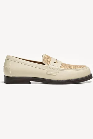Bershka Mokassins Mit Flechtmuster Herren 39 Beige