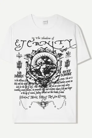 Bershka T-Shirt Mit Print Und Kurzen Ärmeln Herren Xs Weiss