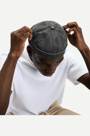 Bershka Dockermütze Im Used-Look Herren Schwarz