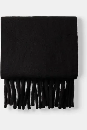 Bershka Unifarbener Schal Damen Schwarz