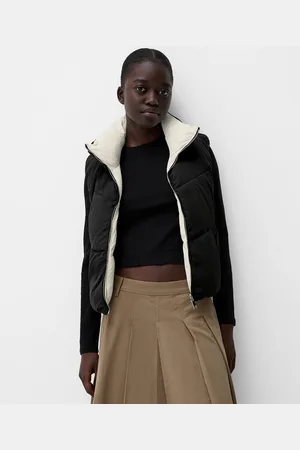 Bershka Weste Zum Wenden Damen Xs Schwarz