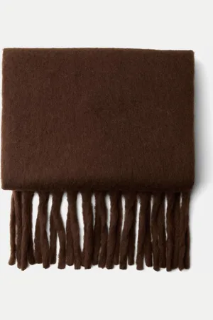 Bershka Unifarbener Schal Damen Braun