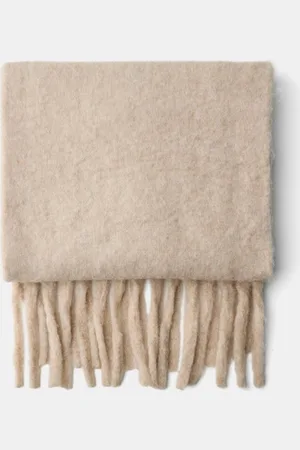 Bershka Unifarbener Schal Damen Sandfarbe