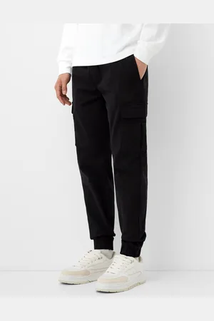 Bershka Cargo-Jogginghose Herren Xs Schwarz