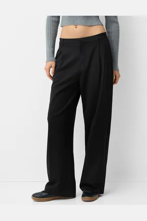 Bershka Baggyhose Mit Tiefem Bund Damen 38 Schwarz