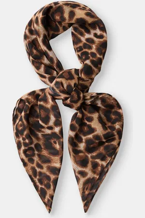Bershka Halstuch Mit Animalprint Damen Braun
