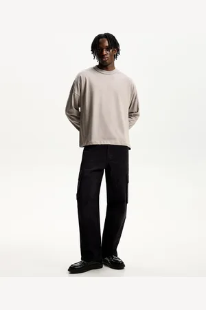 Bershka Jeans Im Cargo- Und Baggyhosen-Stil Herren 32 Schwarz