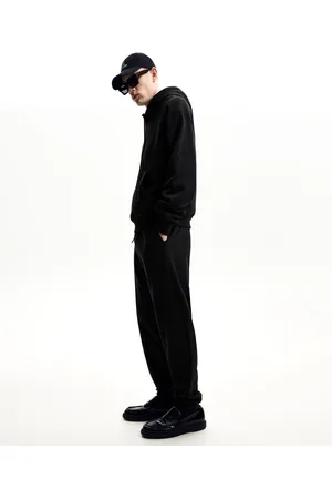 Bershka Joggerhose Aus Plüsch Herren Xs Schwarz