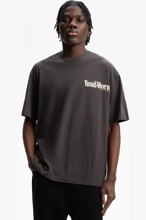 Bershka T-Shirt Mit Print Herren Xs Grau