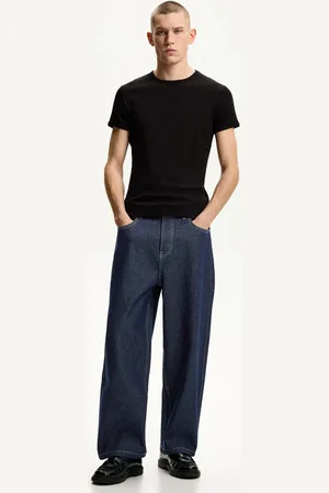 Bershka Baggy-Jeans Im Loose-Fit Herren 32 Marinenblau