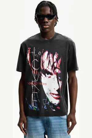 Bershka T-Shirt The Cure Mit Print Herren S Grau