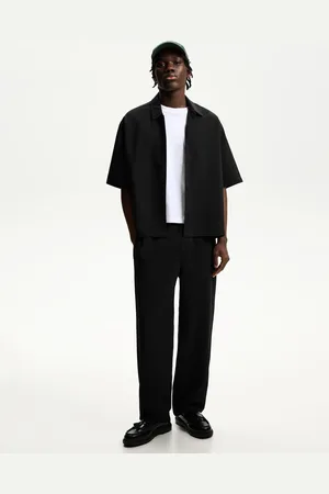 Bershka Tailoring-Jogginghose Im Straight-Fit Herren Xs Schwarz