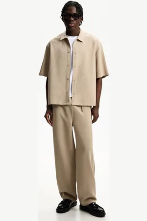 Bershka Tailoring-Jogginghose Im Straight-Fit Herren Xs Camel