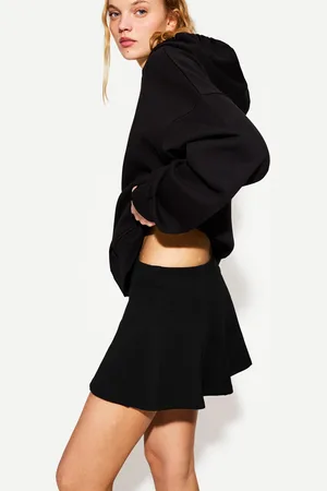 Bershka Minirock Damen Xs Schwarz