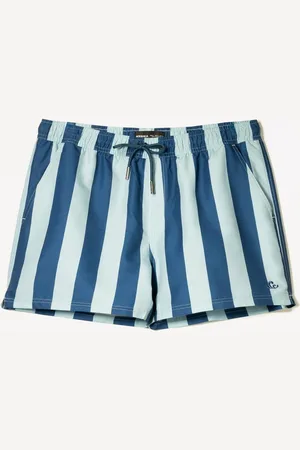 Bershka Badeshorts Mit Streifenprint Herren S Marinenblau