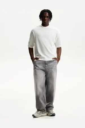 Bershka Skaterjeans Mit Weitem Bein Herren 32 Grau