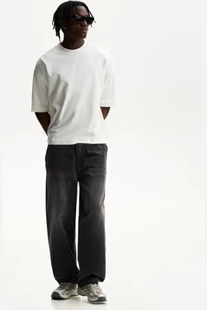 Bershka Skaterjeans Mit Weitem Bein Herren 32 Schwarz