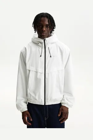 Bershka Jacke Aus Funktionsstoff Mit Kapuze Herren Xs Weiss