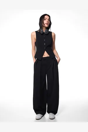 Bershka Körpernah Geschnittene Weste Damen Xs Schwarz