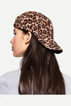 Bershka Basecap Mit Animalprint Damen Braun