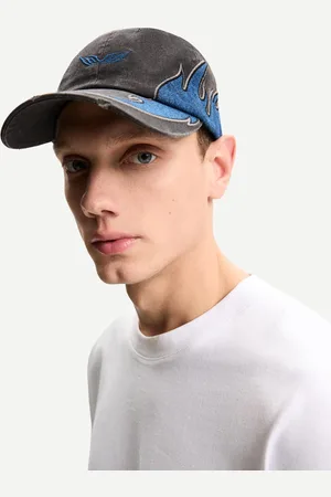 Bershka Basecap Im Acid-Fit Herren Schwarz