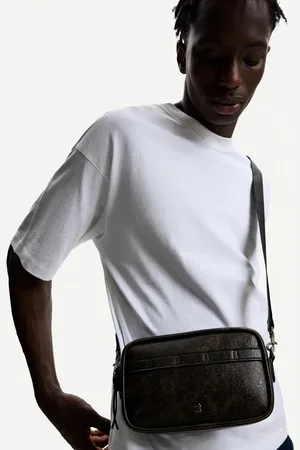 Bershka Crossbody-Tasche Im Used-Look Herren Braun
