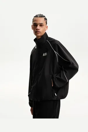 Bershka Sportliche Jacke Aus Funktionsstoff Herren S Schwarz