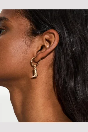Bershka 9er-Pack Ohrringe Damen Gold