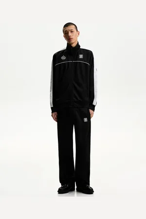 Bershka Hose Aus Funktionsstoff Mit Stickerei Herren Xs Schwarz